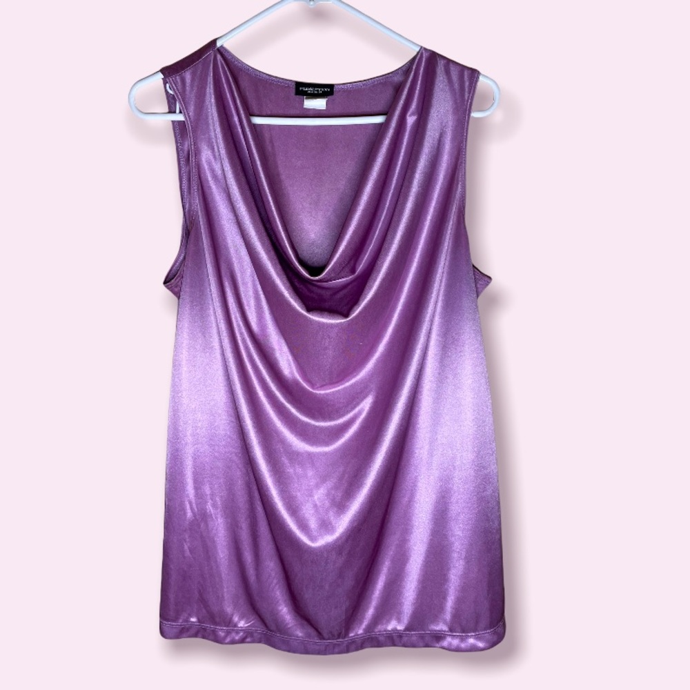 Purple Satin Blouse